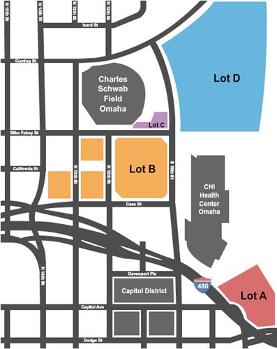 Charles Schwab Field Omaha Parking Lots