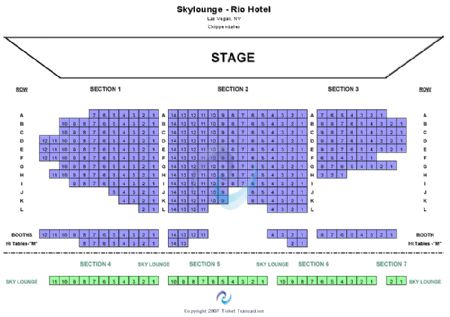 Chippendales Seating Chart