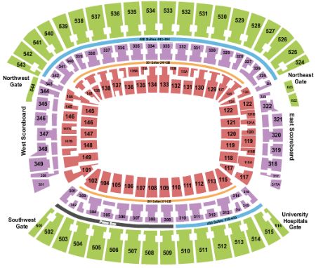 Cleveland Browns Stadium Tickets and Cleveland Browns Stadium Seating ...