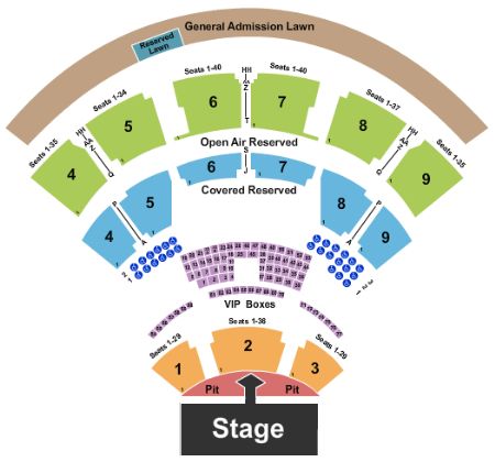 Walnut Creek Amphitheatre Tickets and Walnut Creek Amphitheatre Seating ...