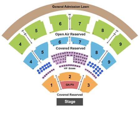 Walnut Creek Amphitheatre Tickets and Walnut Creek Amphitheatre Seating ...