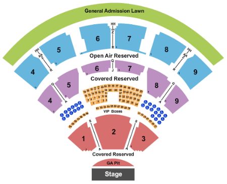 Walnut Creek Amphitheatre Tickets and Walnut Creek Amphitheatre Seating ...