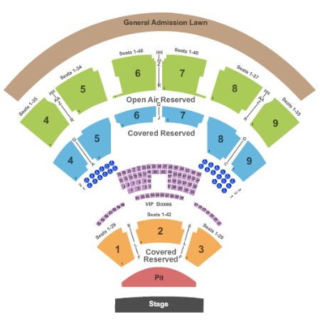 Walnut Creek Amphitheatre Tickets and Walnut Creek Amphitheatre Seating