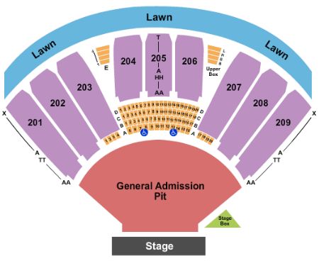 Sleep Train Pavilion Tickets and Sleep Train Pavilion Seating Chart ...