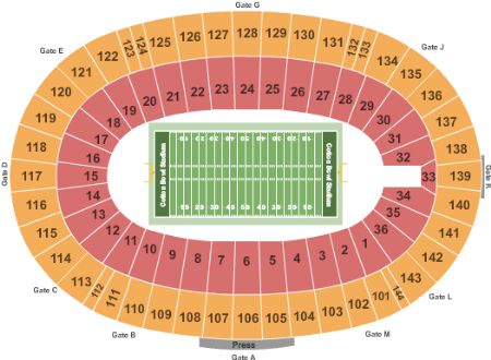 Cotton Bowl Stadium Tickets and Cotton Bowl Stadium Seating Chart - Buy ...