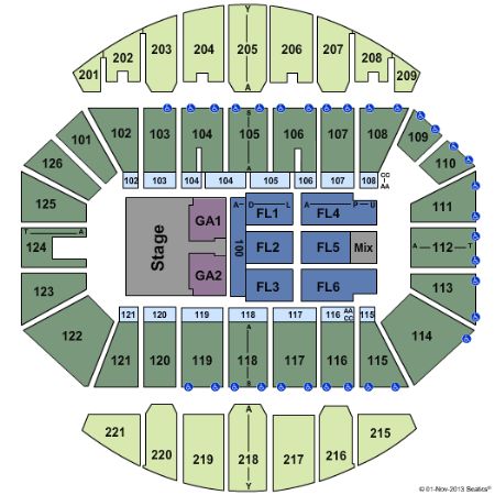 Crown Coliseum Seating Chart Wwe