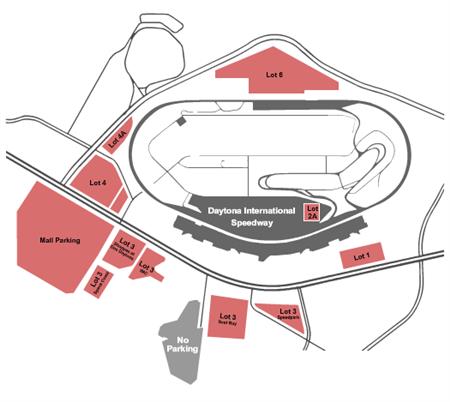 Daytona International Speedway Parking Lots
