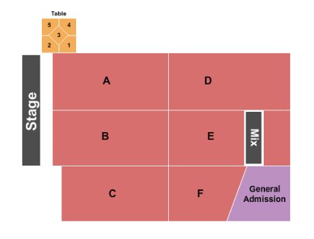 Deadwood Mountain Grand Seating Chart