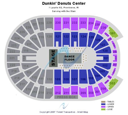 Dunkin Donuts Center Tickets and Dunkin Donuts Center Seating Chart ...