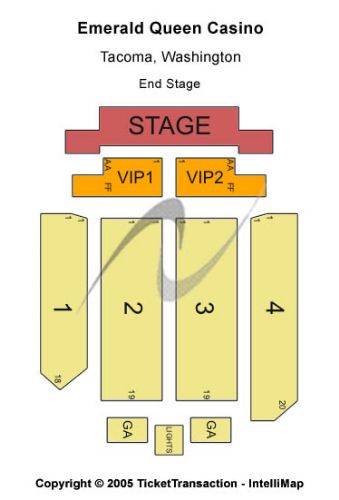 Emerald Queen Casino Tickets and Emerald Queen Casino Seating Chart