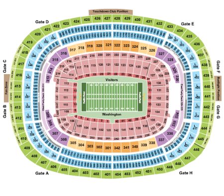 Fedex Field Tickets and Fedex Field Seating Chart - Buy Fedex Field ...