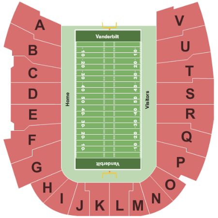 Vanderbilt Stadium Tickets and Vanderbilt Stadium Seating Chart - Buy ...