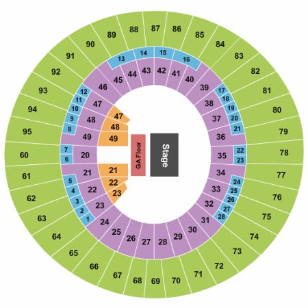 Frank Erwin Center Tickets and Frank Erwin Center Seating Chart - Buy ...