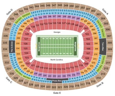 thumbnail image 2 of 2016 Atlanta Falcons Season Ticket Strip Stubs – Last Season At Georgia Dome 2 of 3