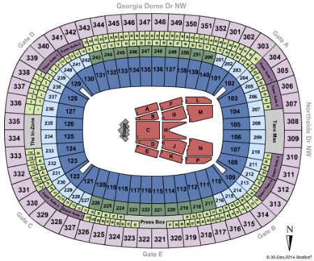 Georgia Dome Tickets and Georgia Dome Seating Chart - Buy Georgia Dome ...