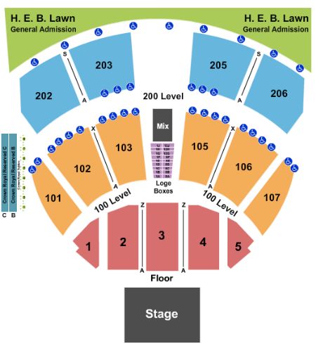 Austin360 Amphitheater Tickets and Austin360 Amphitheater Seating Chart ...