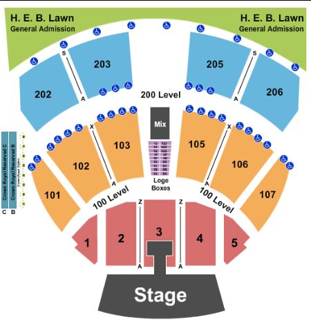 Austin360 Amphitheater Tickets and Austin360 Amphitheater Seating Chart ...