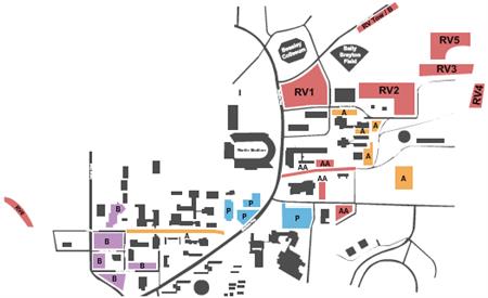 Gesa Field At Martin Stadium Parking Lots