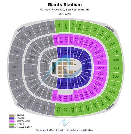 Giants Stadium Tickets and Giants Stadium Seating Chart - Buy Giants ...