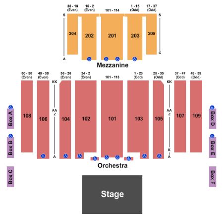 Celtic Woman Hollywood Tickets - Section Orch 105 Row Dd - 3/5/2022 - Great  Hall At Charles F. Dodge City Center At Stub.com! - Tickets 942150417