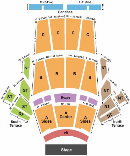 Greek Theatre CA Tickets and Greek Theatre CA Seating Chart - Buy Greek ...