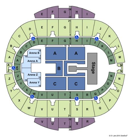 Hampton Coliseum Tickets and Hampton Coliseum Seating Chart - Buy ...