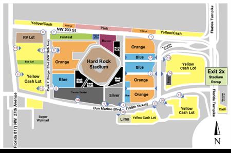 Hard Rock Stadium Parking Lots Tickets and Hard Rock Stadium Parking ...