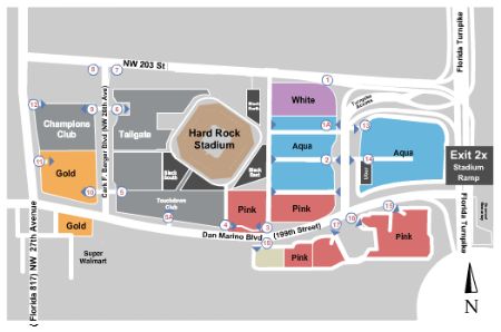 Hard Rock Stadium Parking Lots Tickets and Hard Rock Stadium Parking ...