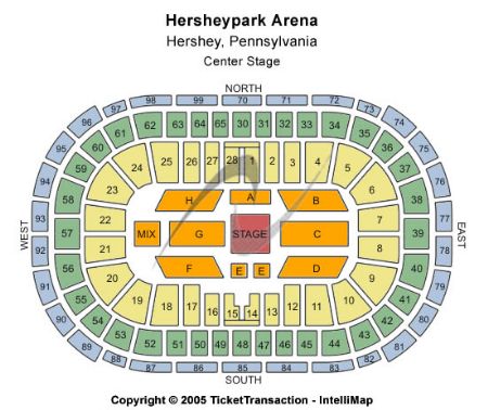 Hersheypark Arena Tickets and Hersheypark Arena Seating Chart - Buy ...