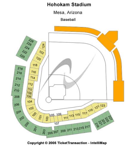 Hohokam Stadium Seating Chart