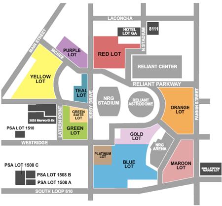 Houston Stadium Parking Lots