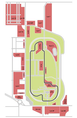 Indianapolis Motor Speedway Parking Lots
