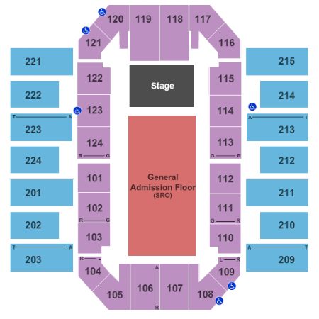 James Brown Arena Tickets and James Brown Arena Seating Chart - Buy ...