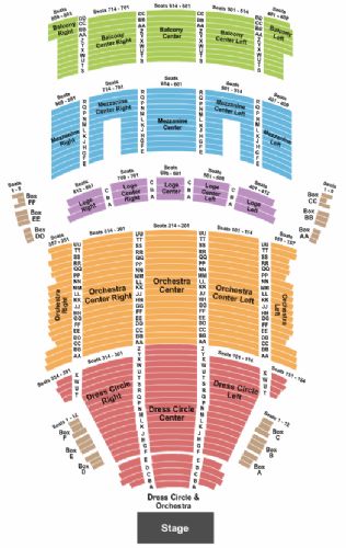 Playhouse Square Seating Chart