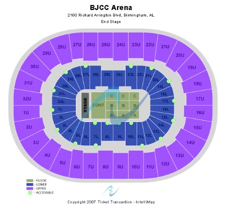 Legacy Arena at The BJCC Tickets and Legacy Arena at The BJCC Seating ...