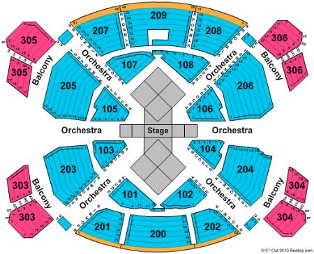 The Beatles Love Seating Chart