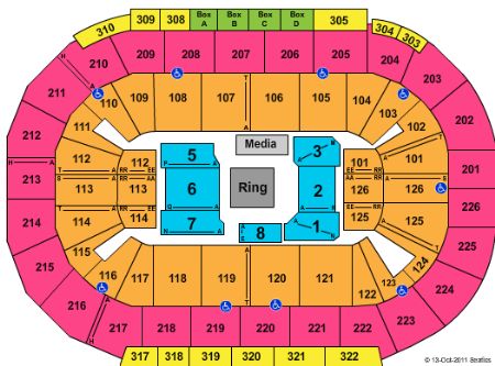 Mandalay Bay Michelob Ultra Arena Seating Chart