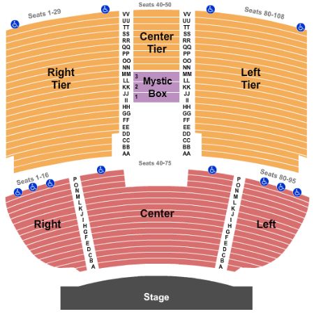 Mystic Lake Showroom Tickets and Mystic Lake Showroom Seating Chart ...