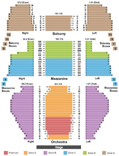 New Amsterdam Theatre Tickets and New Amsterdam Theatre Seating Chart ...