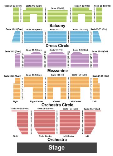 Njpac Newark Seating Chart