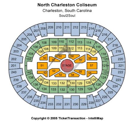 North Charleston Coliseum Tickets and North Charleston Coliseum Seating