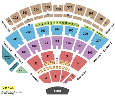 Northwell Health At Jones Beach Theater Tickets And Northwell Health At   Northwell Health At Jones Beach Theater End Stage 8235 