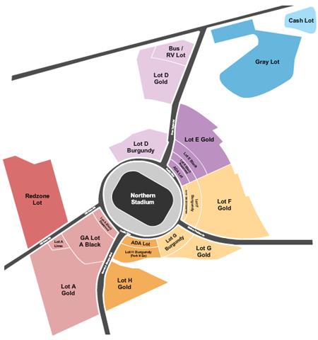 Northwest Stadium Parking Lots