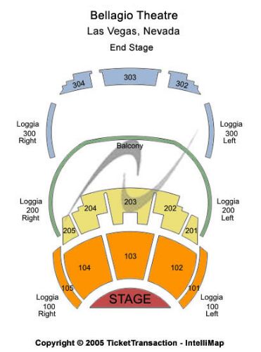 O Theater - Bellagio Tickets and O Theater - Bellagio Seating Chart