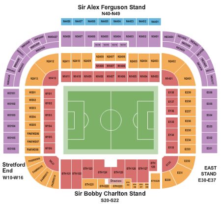 Old Trafford Football Stadium Tickets and Old Trafford Football Stadium ...