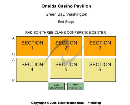 Oneida Casino Pavilion Tickets And Oneida Casino Pavilion Seating Chart ...