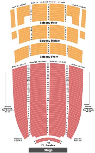 Paramount Theatre Tickets And Paramount Theatre Seating Chart Buy 