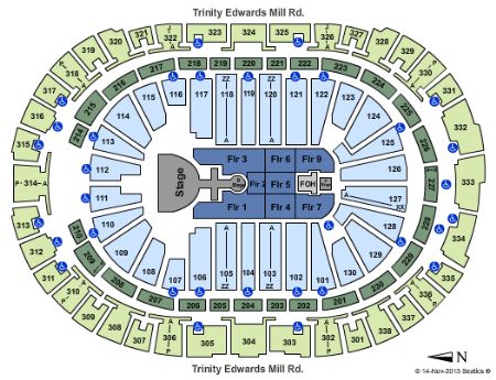 PNC Arena Seating Charts 