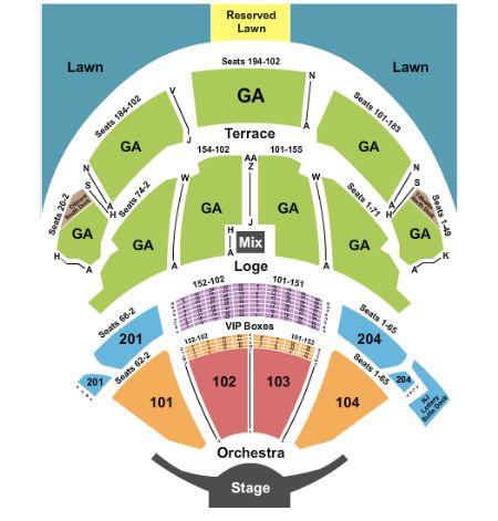 PNC Bank Arts Center Tickets and PNC Bank Arts Center Seating Chart ...