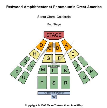 Redwood Amphitheatre at Paramounts Great America